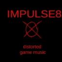 Cover of album distorted game music by IMPULSE8