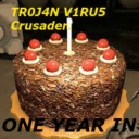 Cover of album Tr0j4n V1ru5: one year in by Tr0j4n V1ru5